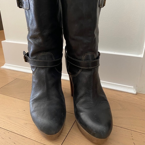 lavorazione artigiana black boots size 38 - Picture 4 of 7